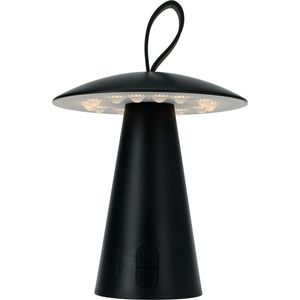 Lampa de masă portabilă cu LED Boise de exterior, negru, , USB, 15 x 17 cm, plastic, negru imagine