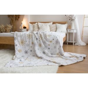 Pătură din imitație blăniță Stanex Magic White , 150 x 200 cm imagine