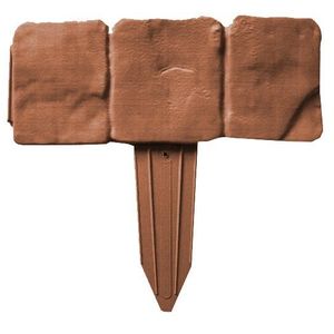 Palisadă de grădină - bordură, teracotă, 2, 5 m imagine