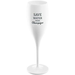 Pahar Koziol cu inscripția Save water drinkchampagne imagine