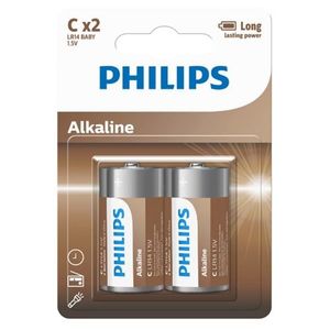 Philips Baterii C Entry Alkaline, 2 buc. imagine