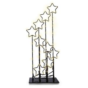 DecoKing Decorațiuni LED de Crăciun cu stele, 16cm imagine
