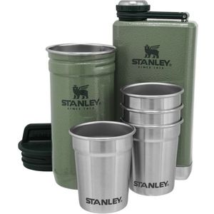Stanley Set cadou Adventure series flacon/ sticlă250 ml + pahare 4 bucăți verde imagine
