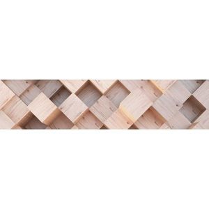 Bordură autoadezivă 3D Woody, 500 x 14 cm imagine