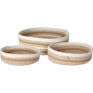 Set coșuri colorate împletite Nature, 3 buc. imagine