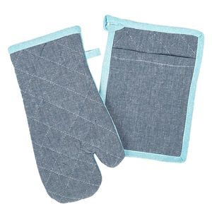 Mănușă cu magnet și suport cu buzunarHeda, gri, 18 x 32 cm, 18 x 25 cm imagine