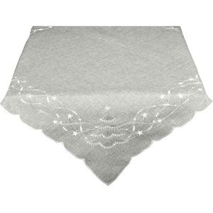 Față de masă de Crăciun Brăduț, gri, 40 x 140 cm imagine