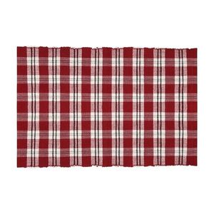 Suport de farfurii Happy check burgundia/negru , 30 x 45 cm imagine