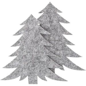 Orion Pungă pentru tacâmuri Stromek gri, 18 x 18cm, set de 2 bucăți, gri imagine