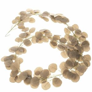 Ghirlanda artificială Eucalipt bej, 200 cm imagine