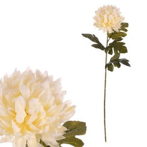Crizantema crem - floare artificială tăiată, 73 cm, crem deschis imagine