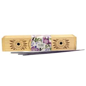 Arome Secret garden cutie din lemn cu bețișoare parfumate Purple Haze, 10 bețișoare imagine