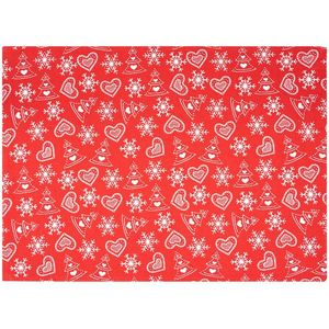 Suport farfurie Inimioare, roșu, 33 x 45 cm imagine
