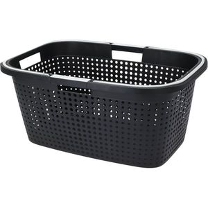 Coș de rufe reciclat cu mânere 38 l, 60 x 40 x 26cm, antracit imagine