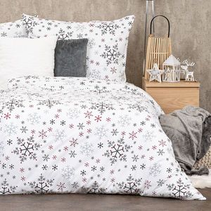 Lenjerie de pat 4Home Snowflakes, din bumbac, 140 x 200 cm, 70 x 90 cm imagine