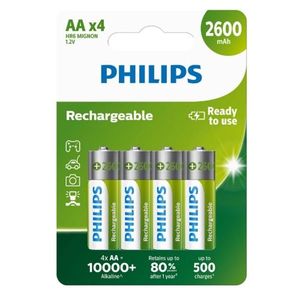 Philips Baterii reîncărcabile AA 1, 2 V, 4 buc. imagine