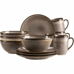 Mäser Set de vase pentru micul dejun 12 piese SMOKY'S – maro, maro imagine