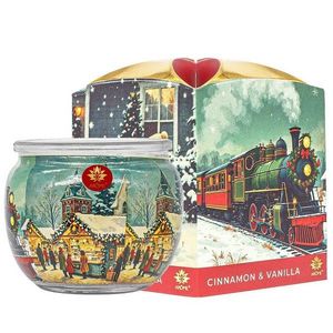 Arome Lumânare parfumată în pahar Cinnamon &Vanilla, 90 g imagine