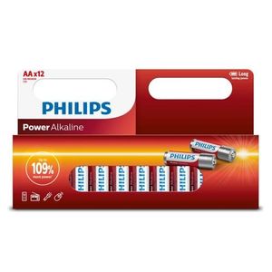 Philips Baterii AA 1, 5 V Power Alkaline, 12 buc. imagine