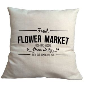 Bohemia Gifts Husă pentru pernă Flower market, 40x 40 cm imagine