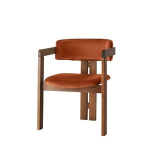 Scaun de sufragerie CO Tile Red and Walnut, portocaliu imagine