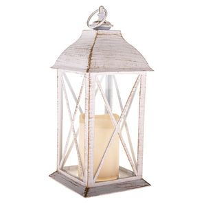 Felinar cu lumânare LED Winter, 30, 5 x 14 cm, lumină albă caldă, plastic imagine