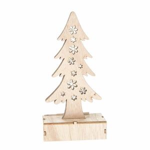 Brad de Crăciun luminos 18, 5 cm, LED, natural imagine