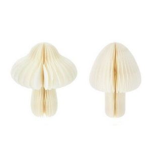 Decorațiuni din hârtie Ciupercă albă, 18 x 25 cm, alb imagine