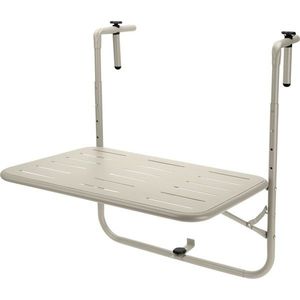 Masă de balcon pliabilă, 60 x 43 x 70 cm, bej, bej imagine