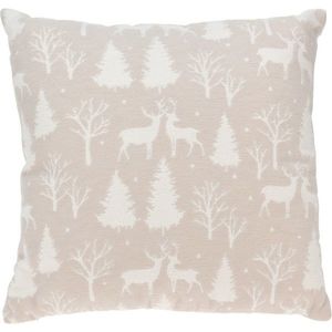 Pernă Căprioare și copaci roz, 43 x 43 cm imagine