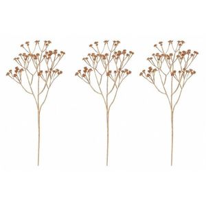 Set de ramuri de Gypsophila cu flori, 3 bucăți, auriu, 63 cm imagine
