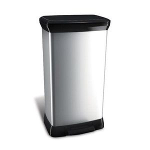 Coș deșeuri Curver Silver, cu pedală, 50 l imagine
