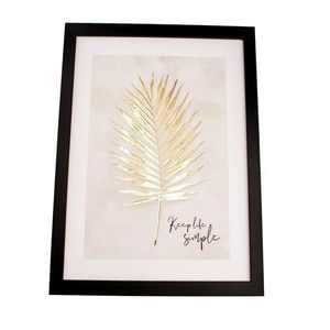 Tablou pe pânză Gold leaf, 40 x 50 cm imagine