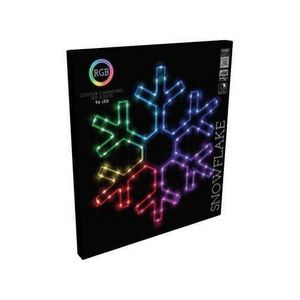 Decorațiune luminoasă de Crăciun RGB cu LED Colouring snowflake 90 LED, 50 x 43 cm imagine