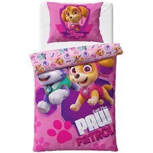 Carbotex Lenjerie de pat din microfibră Paw Patrol Salvatoarele curajoase, 140 x 200 cm, 70 x 90 cm imagine
