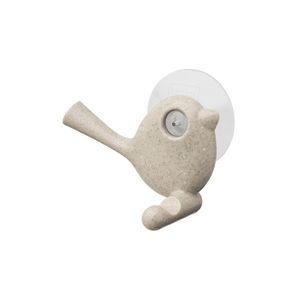 Cârlig cu ventuză Koziol PI: P Organic, bej, 5 x 8, 8 x 6, 9 cm imagine