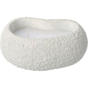 Lumânare decorativă Dalia, gri, 16 x 7 x 10, 5 cm imagine