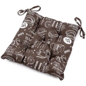 Pernă de scaun maro, 40 x 40 cm imagine