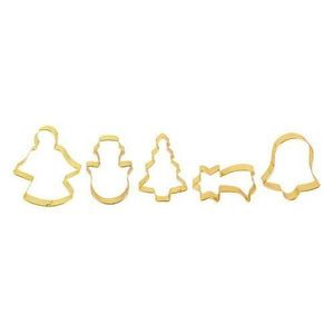 Decupatoare de Crăciun Toro, 5 buc, aurii imagine