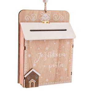 Cutie poștală din lemn Poșta lui Moș Crăciun imagine