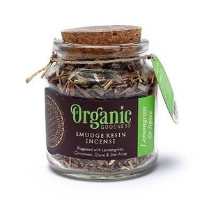 Tămâie organică Lemongrass & Spice, în pahar imagine