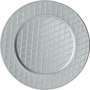 Suport farfurie Silver Rhombus, 33 cm imagine