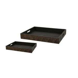 Set tăvi de servire din lemn de mango Tangela, 2buc imagine