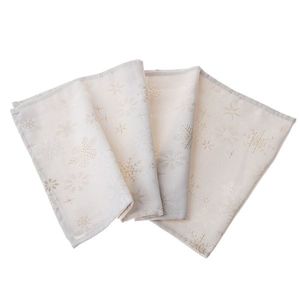 Traversă de masă de Crăciun impermeabilă Mix de fulgi, 33 x 140 cm imagine