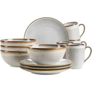 Mäser Set de vase pentru micul dejun 12 piese SMOKY'S – gri, gri imagine