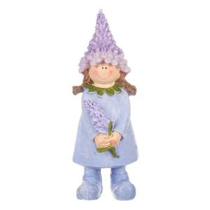 Decorațiune păpușă din lavandă, 7 x 16 x 6 cm, poliresin imagine