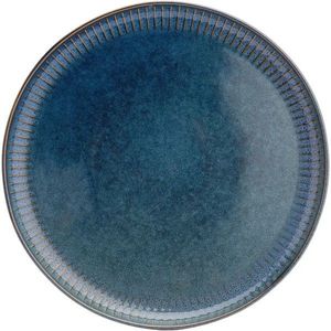 Farfurie întinsă de porțelan Altom Reactive Stripes albastru, 26 cm imagine