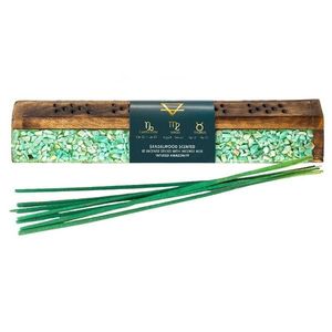 Cutie din lemn Arome Elements pentru bețișoare parfumate, 10 bețișoare, Pământ imagine