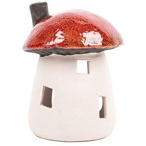 Suport de lumânare Căsuța de ciupercă, 11 x13 x 10 cm imagine
