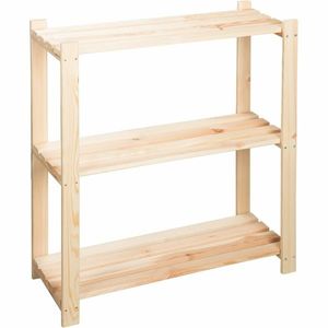 Raft din lemn cu 3 etajere, 80 x 90 x 30 cm, pin imagine